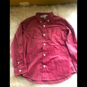 New Old Navy Red Button Down Shirt